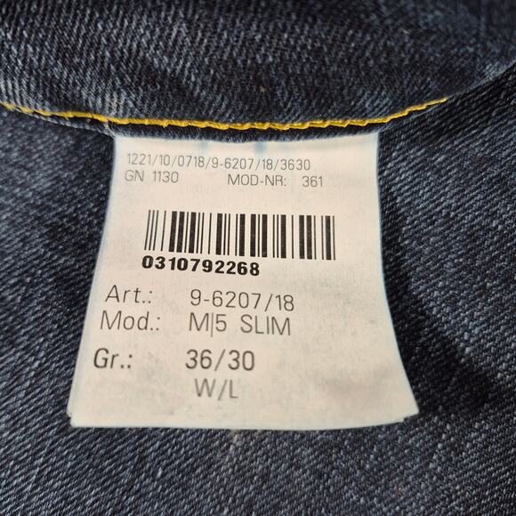 M5 by Meyer Blue Denim Jeans Men's Slim 36 x 30 - Picture 5 of 5